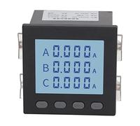 ZDETGU 3 Phase Current Meter LCD Ammeter for Accurate Power Measurement, 0-5A AC220V, Mystical/Fantasy Retardant ABS Cover & Silicone Buttons, Ideal for Substations & Buildings