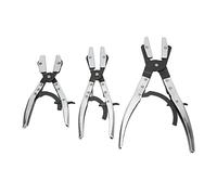 ZDETGU 3 Piece Hose Pinch Off Pliers Set Automatic Locking 8in 10in 12in Carbon Steel for Automotive Coolant Fuel Line Maintenance