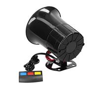 ZDETGU 3 Tone 110dB Electric Car Horn Loudspeaker with Controller, Warning Alarm for Cars Trucks Marine Boats, 12V High Power Horn with 3 Sound Effects