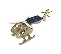 ZDETGU 3D Wooden Helicopter Model Kit - Solar Powered Building Toy for Kids & Adults - STEM Educational Craft Project - Hands On Assembly Puzzle - Inspiring