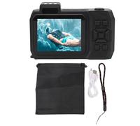 ZDETGU 4K 65MP Underwater Camera Autofocus 2.88in 1.44in Dual Screen 2500mAh 33FT Water Proof Camera Underwater Digital Camera for Snorkeling (Orange)