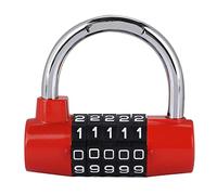 ZDETGU 5 Digit Code Lock, U Shaped Suitcase Door Combination, High Security Lock with Zinc Alloy Material, Red, Silver and Blue Options, Easy to Set, Proof and Proof (Red)