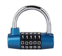 ZDETGU 5 Digit Code Lock, U Shaped Suitcase Door Combination, High Security Lock with Zinc Alloy Material, Red, Silver and Blue Options, Easy to Set, Proof and Proof (Blue)