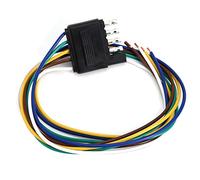 ZDETGU 5 Pin, Flat Trailer Wire Harness 5-Way Flat Connector Plug 25inch, Made of Premium Material for Trailer Truck Hitch Wiring, Splices Into Vehicle Plug with Easy Design