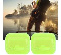 ZDETGU 50Pcs Squid Lure Hook Covers Fluorescent Yellow Plastic (Medium)