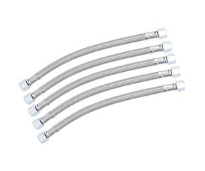ZDETGU 5pcs Hose Brake Line 14 X 1.5 Female Thread Oil Silent Pipe 50cm Cast Steel Braid Flexible for Replacement and Maintenance