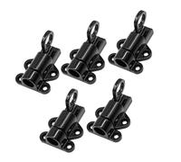 ZDETGU 5Pcs Self Closing Latches for Doors &, Automatic Spring with Pull Rings, Aluminum Alloy Gate for Home Security, Easy Install