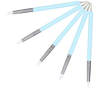 ZDETGU 5pcs Silicone Clay Sculpture Pen Set Dual Ended Styluses for Nail Art Dotting Tool Pottery Brushes Ceramic Crafts Oil Painting Cake Decoration