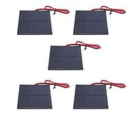 ZDETGU 5Pcs Solar Panel Power Board 5.5V 160mA High Efficiency Low Light Performance for Solar Lights Projects
