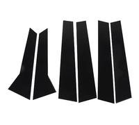 ZDETGU 6Pcs B Pillar Posts Trim Glossy Black Exterior Window Decal for 95B 2014 to 2023 Window Pillar Cover Trim Car Side Decal Strip