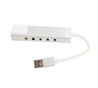 ZDETGU 7.1 USB Sound Card External 5.1 Channel Surround Sound Adapter with SPDIF Digital for PC Laptop Gaming Recording Studio Plug and Play