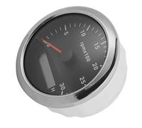 ZDETGU 85mm Pointer Tachometer 0 3000 RPM 7 Color Backlight for Car Boat Engine Generator 9 32V DC, IP67, 316 Stainless Steel & ABS Construction (Black)