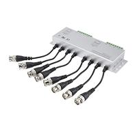 ZDETGU 8CH Passive Video Balun HD CCTV BNC Male To UTP Cable Transceiver Adapter Converts Video Signals For Surveillance Systems Metal