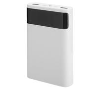 ZDETGU ABS Battery Case DIY Power Bank Kit for Secure Mobile Charging Portable Battery Storage Box No Welding Required (White)