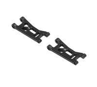 ZDETGU Alloy RC Front Lower Suspension Arms Set 1/24 Scale Replacement Parts for Enhanced RC Car Handling and Realism, Silver Upgrade Kit (Black)