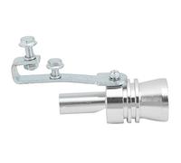 ZDETGU Aluminum Alloy Turbo Sound Exhaust Whistle, Direct Replacement Car Modified Part, with Exquisite Design for General Purpose Cars (Silver)