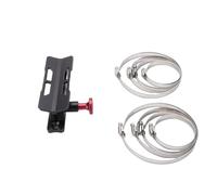 ZDETGU Aluminum Fire Extinguisher Mount, Adjustable Holder with 4 Clamps for TJ JK JL JKU UTV , No Drill Installation (Black)