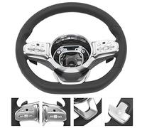 ZDETGU AMG Steering Wheel for Nappa Leather Racing Design with Flattened Bottom & Touch Controls Direct Fit Replacement for 2010+ C E S GLA GLB GLC GLE Upgrade Your Cockpit Experience