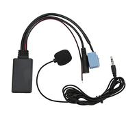 ZDETGU Bluetooth 5.0 AUX IN Cable 3.5mm Jack 8 Pin ISO Handsfree Microphone, with Rear Radio Adapter for CD Player