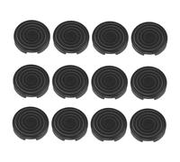 ZDETGU Button Cover 12pcs for Fighting Keyboard 20.2mm Frosted Anti-Slip Replacement Covers Compatible with Kailh Cherry TTC Akko Glorious Switches (Black)