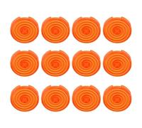 ZDETGU Button Cover 12pcs for Fighting Keyboard 20.2mm Frosted Anti-Slip Replacement Covers Compatible with Kailh Cherry TTC Akko Glorious Switches (Orange)