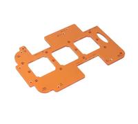 ZDETGU Cabinet Slotting Template 3-in-1 for Handle and Socket Cutouts with R20 R25 R30 Round Corners Woodworking Tool for Furniture and Projects Router Template for No-Handle Designs