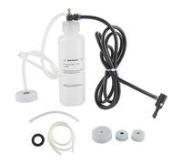 ZDETGU Car Brake Bleeding Clutch Fluid Bleeder Kit Vacuum Pump 500ml Air Powered Tool System Compatible Adapters Durable Plastic Design for Professional Mechanics