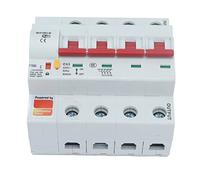 ZDETGU Circuit Breaker Switch 4 Pole - WiFi & Remote Control for Home, 125A 400V AC with Lock, Stable Voltage Protection, Multi Device Pairing, Reliable Support (63A)