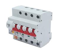 ZDETGU Circuit Breaker Switch 4 Pole - WiFi & Remote Control for Home, 125A 400V AC with Lock, Stable Voltage Protection, Multi Device Pairing, Reliable Support (100A)