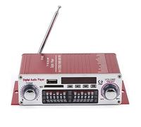 ZDETGU Compact DC12V HiFi Stereo Power Amplifier with USB Playback for Car and Home