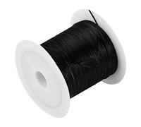 ZDETGU Crystal Line Elastic Thread 5 Rolls Jewelry Wire for DIY Beads Stringing Bracelets Necklaces Crafting White Bendable Beading Material (No. 7 black)