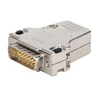 ZDETGU D-SUB 15 Pin Male Serial Connector - Metal Cover Adapter for Secure Electrical Engineering Connections | Mystical/Fantasy Retardant Interface | Reliable Data Transmission Solution