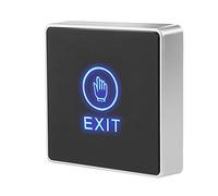 ZDETGU Door Touch Exit Release Button Switch Panel with LED Light NO/COM Access Control Push Button for Narrow Frames, High-Sensitivity Exit Switch for in Low Light