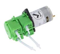 ZDETGU Double Head Peristaltic Pump 12V DC Liquid Dosing & Circulating System with 3mm Tube High Stability for Labs, Industrial Use, Transfer, and Fluid Handling (DC12V)