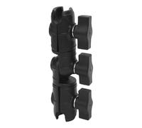 ZDETGU Double Socket Arm with Dual -Inch Sockets, Compatible with Arkon & IBolt, High Durability Marine Composite for Motorcycle, Car, Engineering Machinery, Tractors
