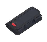 ZDETGU DSLR Camera Battery Case Holder for LP-E6 LP-E17 NP-F550 FW50 FZ100 W126S - Portable PVC Protective Storage Bag with Multiple Pockets for Batteries & Memory Cards
