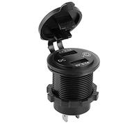 ZDETGU Dual USB Car Lighter Socket Car Adapter with Voltmeter 1224V 2.1A+2.1A (Red)