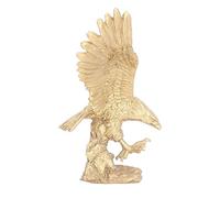 ZDETGU Eagle Sculpture Tall Eagle on Rocks Statue Hand Painted Decor for Living Room Art Collection Majestic Wildlife Figurine