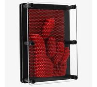 ZDETGU Engaging 3D Pin Art Toy for Expression and Learning Experience (Red)