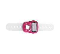 ZDETGU Finger Counter, 5 Digit LCD Hand Tally Counter with Resettable Button and Adjustable Silicone Belt, for Praying Walking Counting Sports Tally (Pink)