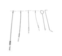 ZDETGU Flexible Packing Hook Extractor Set Packing Hook Tool Set Valve Removal Kit with Inner Spiral Shaft and Tempered Steel Hooks for Valve and Pump Maintenance and Repair