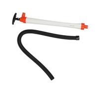 ZDETGU Hand Bilge Pump Manual Pump for Boats with Strong Suction, Plastic Build for Yachts, Kayaks, and Fishing Vessels, Includes Hose for Easy Drainage (White)