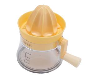 ZDETGU Hand Crank Citrus Juicer Manual Press with Spiral Extraction for Oranges Lemons Limes 500ml Kitchen Juicer Squeezer for Homemade Juice