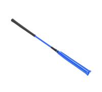 ZDETGU Horse Whip Riding Crop with Secure Silicone Grip Patent Leather Equestrian Training Tool for Horse Racing and Riding Performance (Blue)