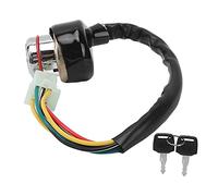 ZDETGU Ignition Switch 9 Hole 6 Wires with 2 Keys Fit for Chinese to ATV Go Kart, Replacement Ignition Lock for ATV Accessories