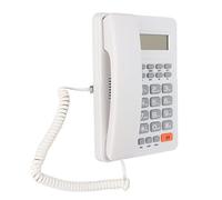 ZDETGU KXT8204CID Corded Telephone with Caller ID LCD Display Dual System Detection/Pulse Switching for Hotel Semihands (White)