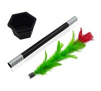 ZDETGU Magic Flower Wand Prop for Performers Visual Toy for Magicians Clowns and Party Shows (Green)