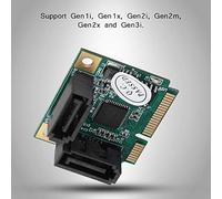 ZDETGU Mini 2 Port PCI e to 3.0 6Gbps Converter Card with Hot Swap, NCQ & Power Management for - Hard Drive Expansion Card for High Speed Data Transfer