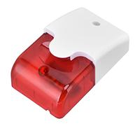 ZDETGU Mini Strobe Siren Wired Alarm 110dB Flashing Light Horn for Home Security System DC12V ABS Anti-Impact Compatible with Car Burglar Alarms