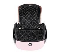 ZDETGU Motorcycle Top Case - 32L ABS Box for Secure Storage, Detachable Lining, Reflective Strips, Portable Design, Fits Most Motorcycles with Rear Racks, Sporty Luggage Case (Pink)